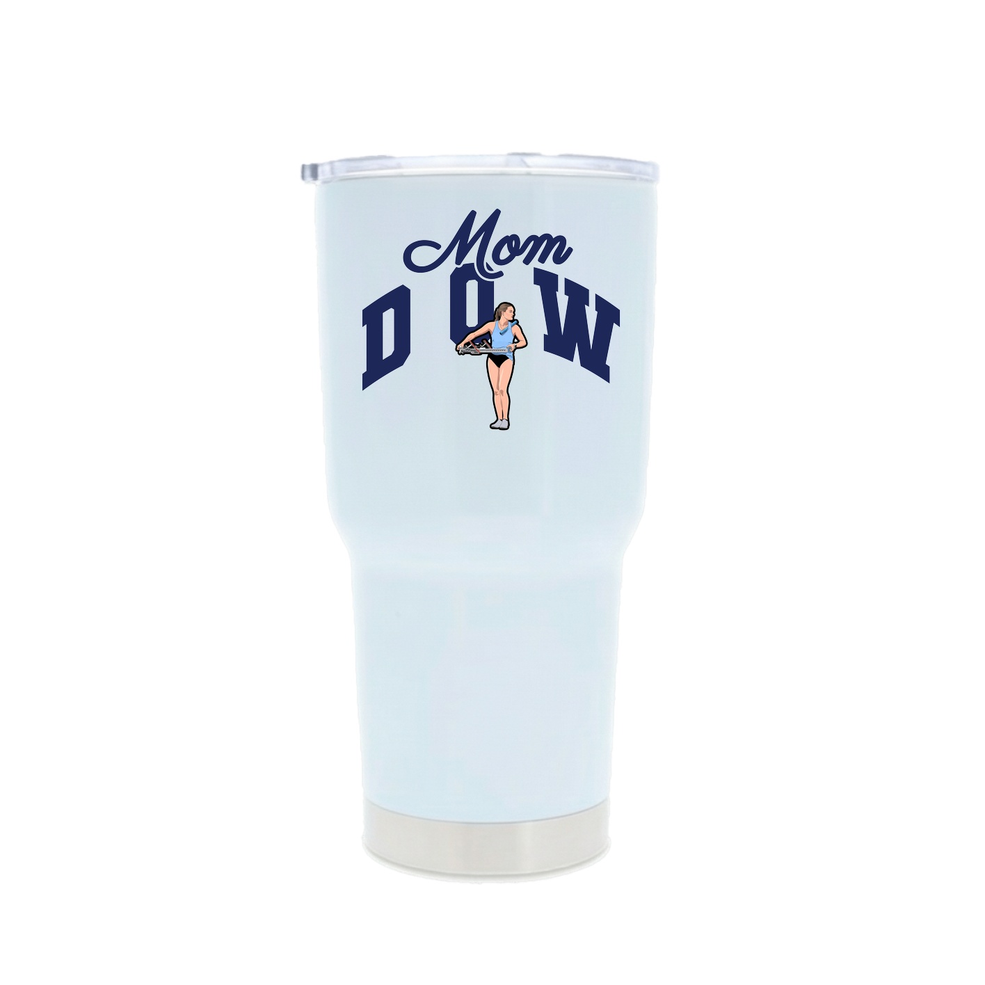 30oz Stainless Steel Tumbler — Mothers Day Arch in White