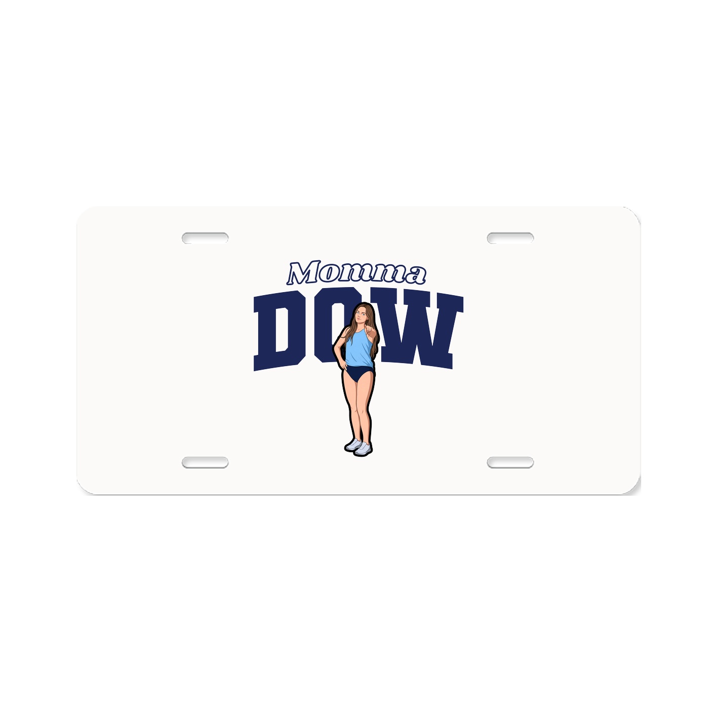License Plate — Mothers Day Block in Classic