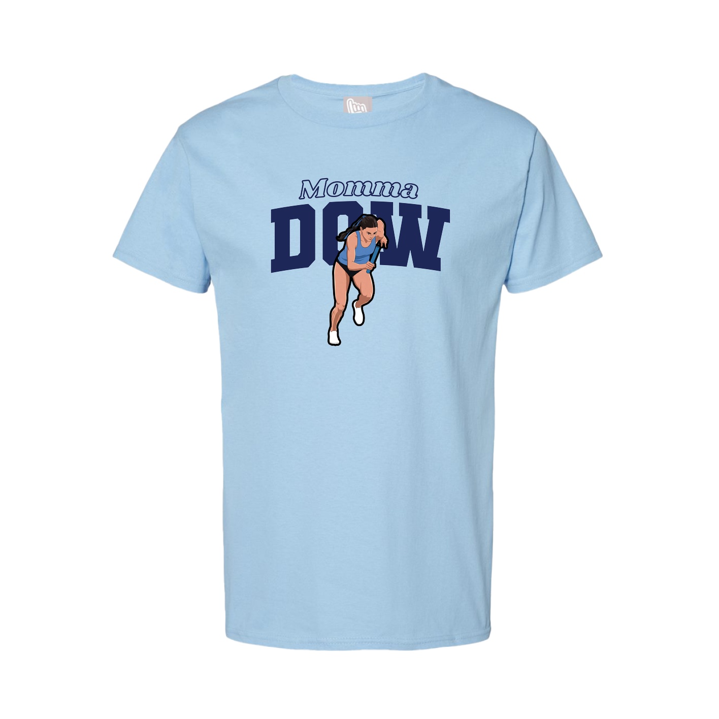 Youth Tee — Mothers Day Block in Light Blue