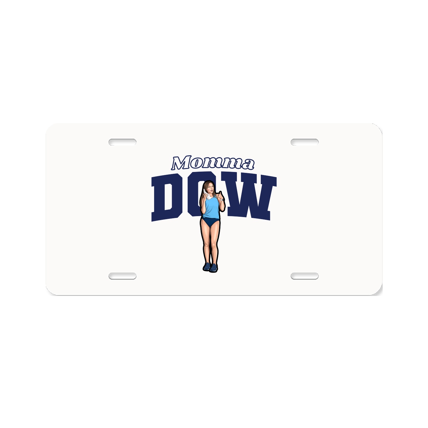 License Plate — Mothers Day Block in Classic