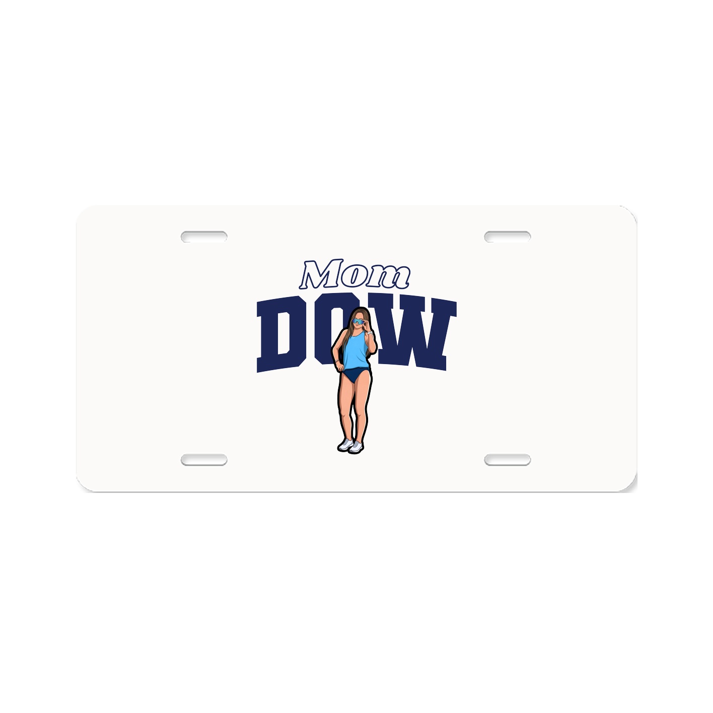 License Plate — Mothers Day Block in Classic