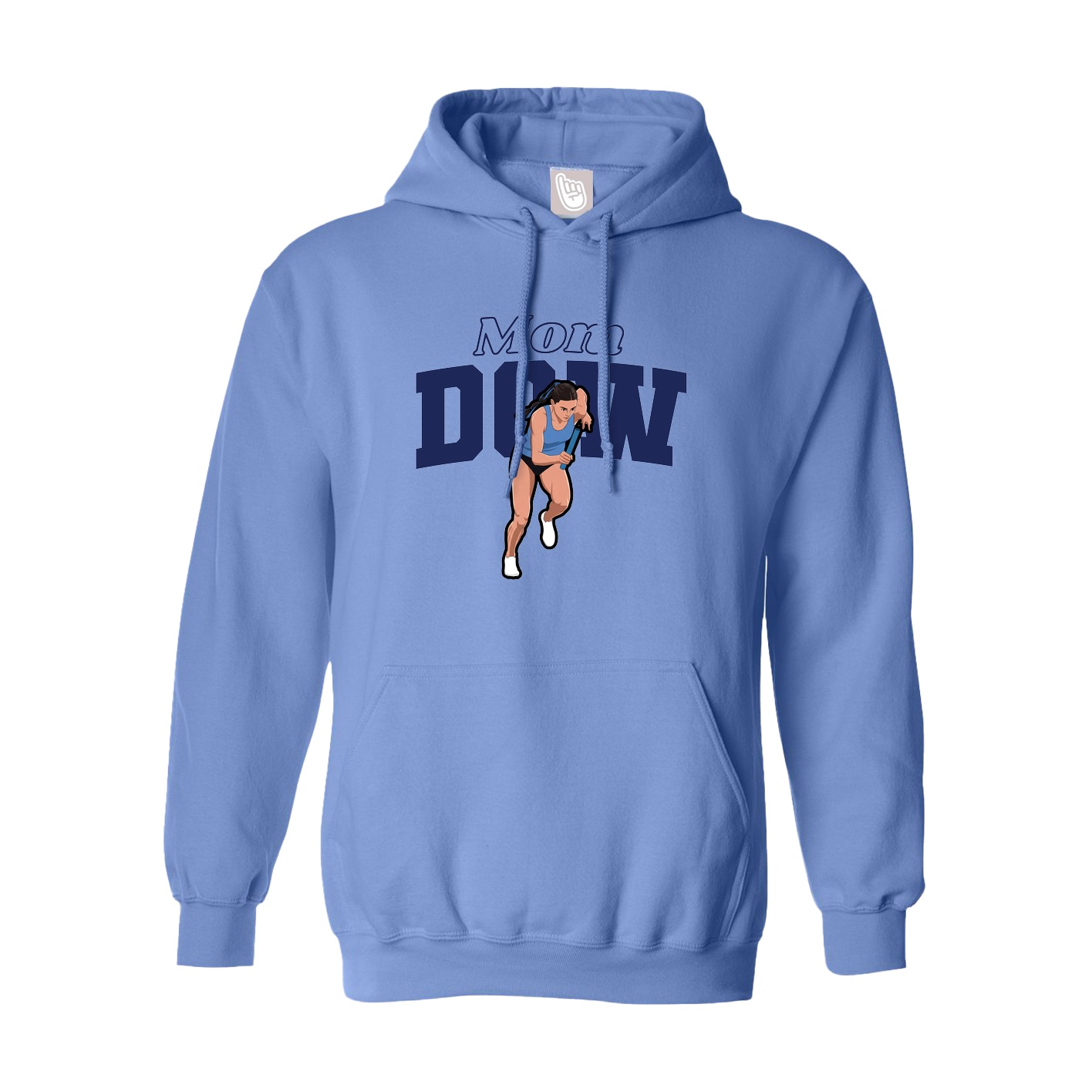 Youth Hoodie — Mothers Day Block in Powder Blue