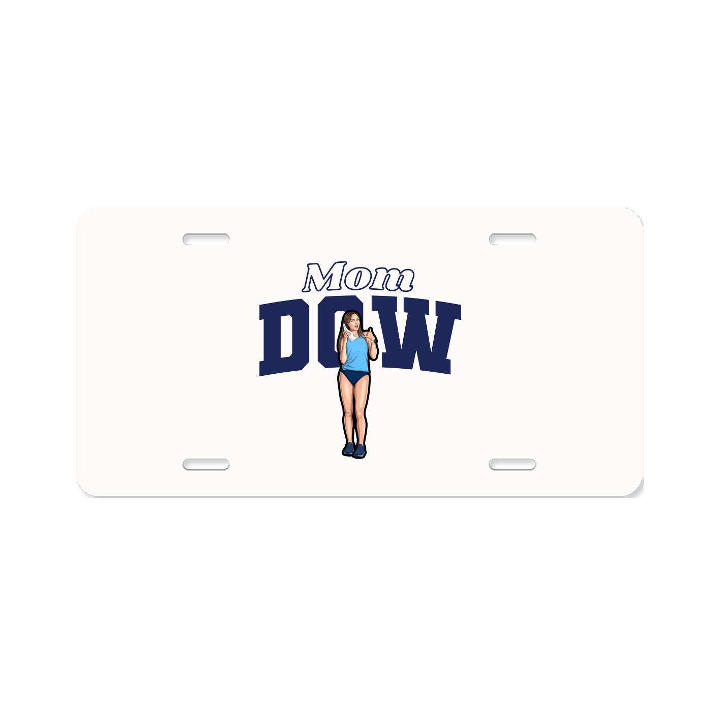 License Plate — Mothers Day Block in Classic