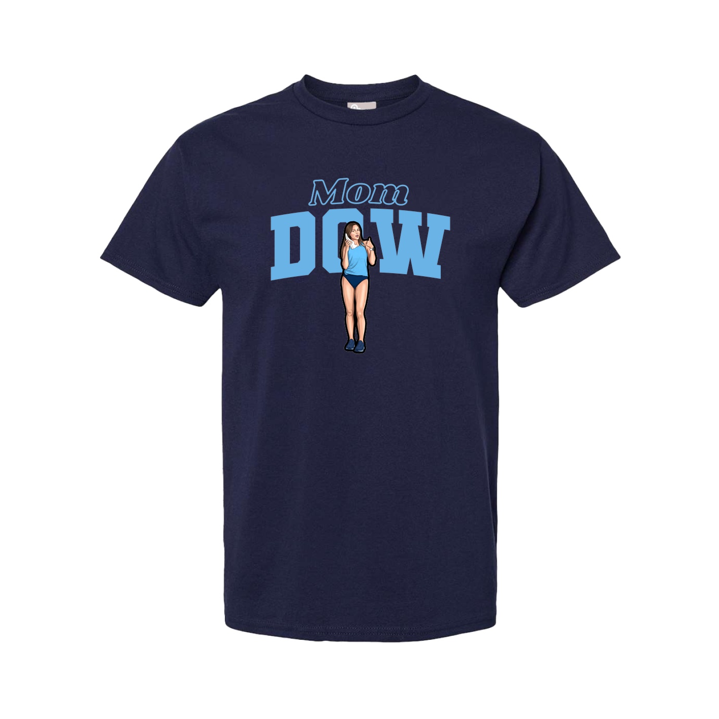 Youth Tee — Mothers Day Block in Navy