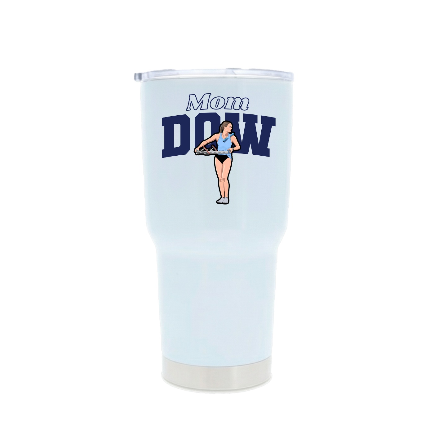30oz Stainless Steel Tumbler — Mothers Day Block in White