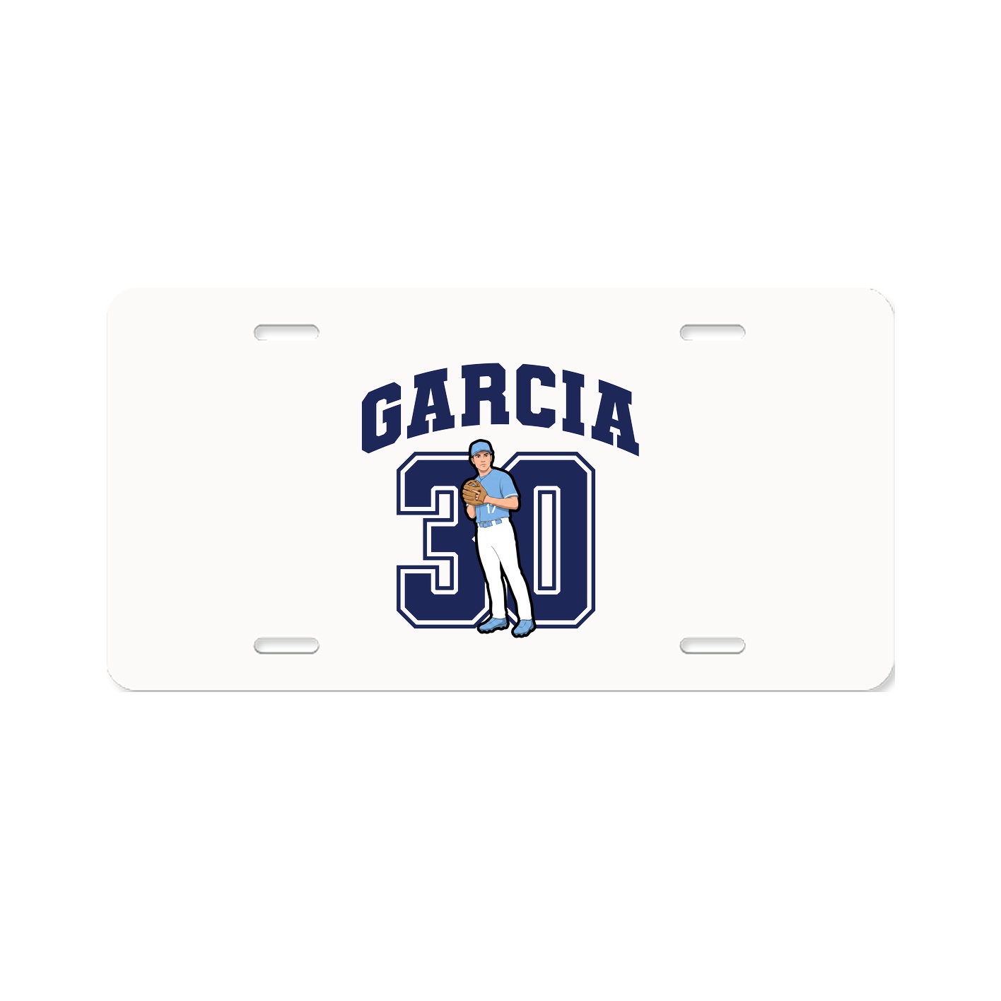 License Plate — Number in Classic