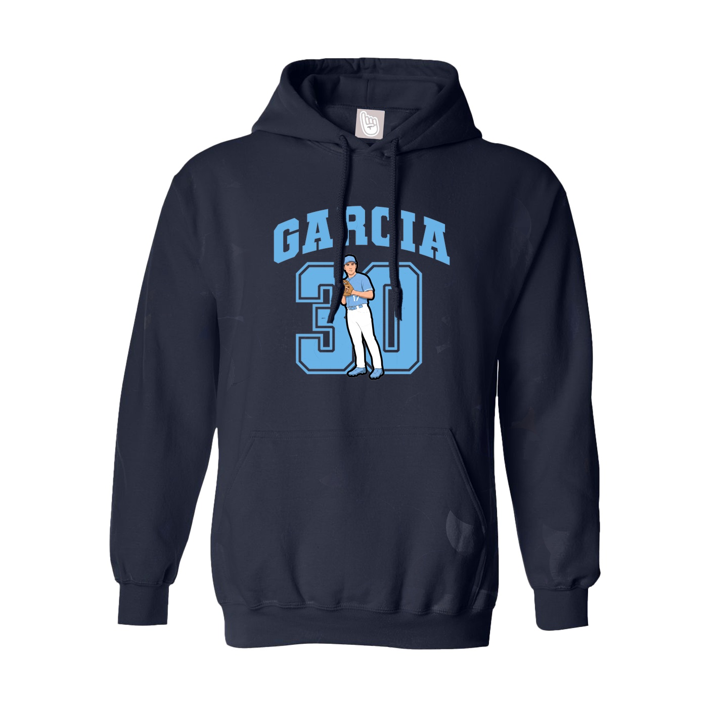 Hoodie — Number in Navy