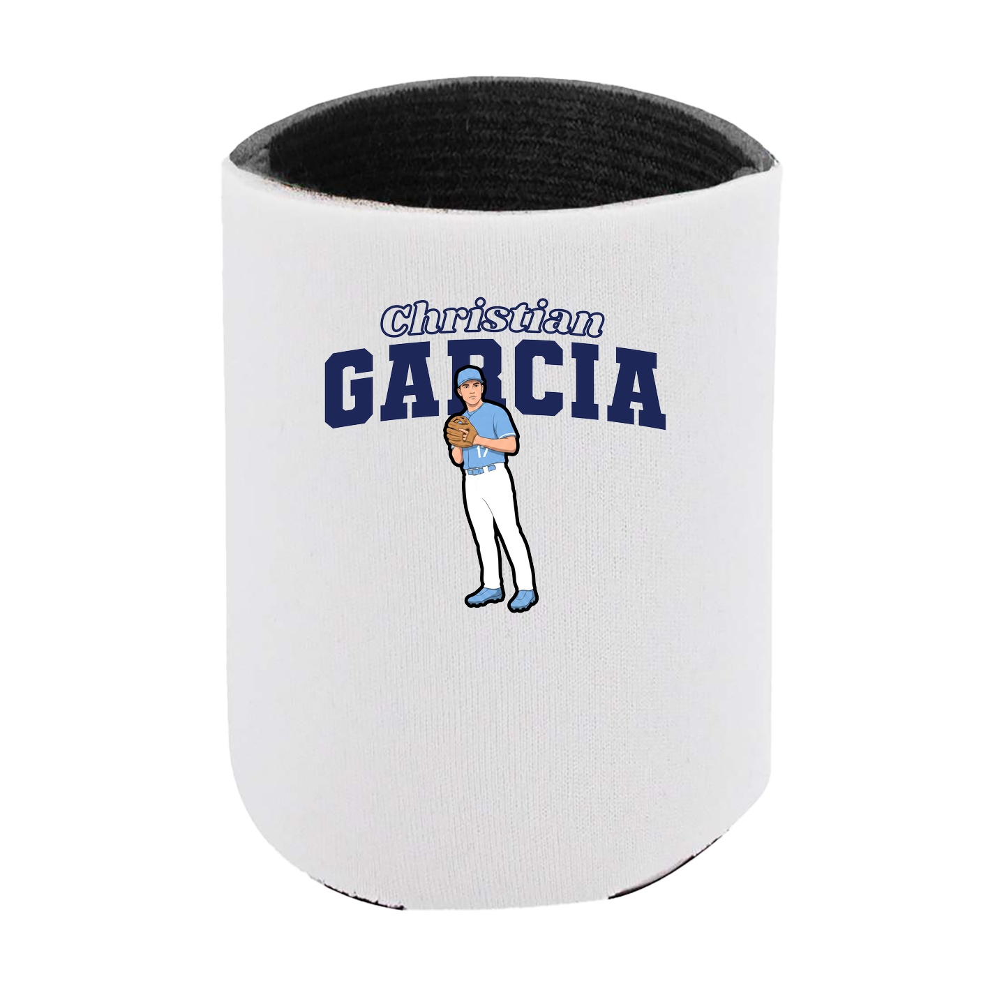 Can Holder — Name Arch in White