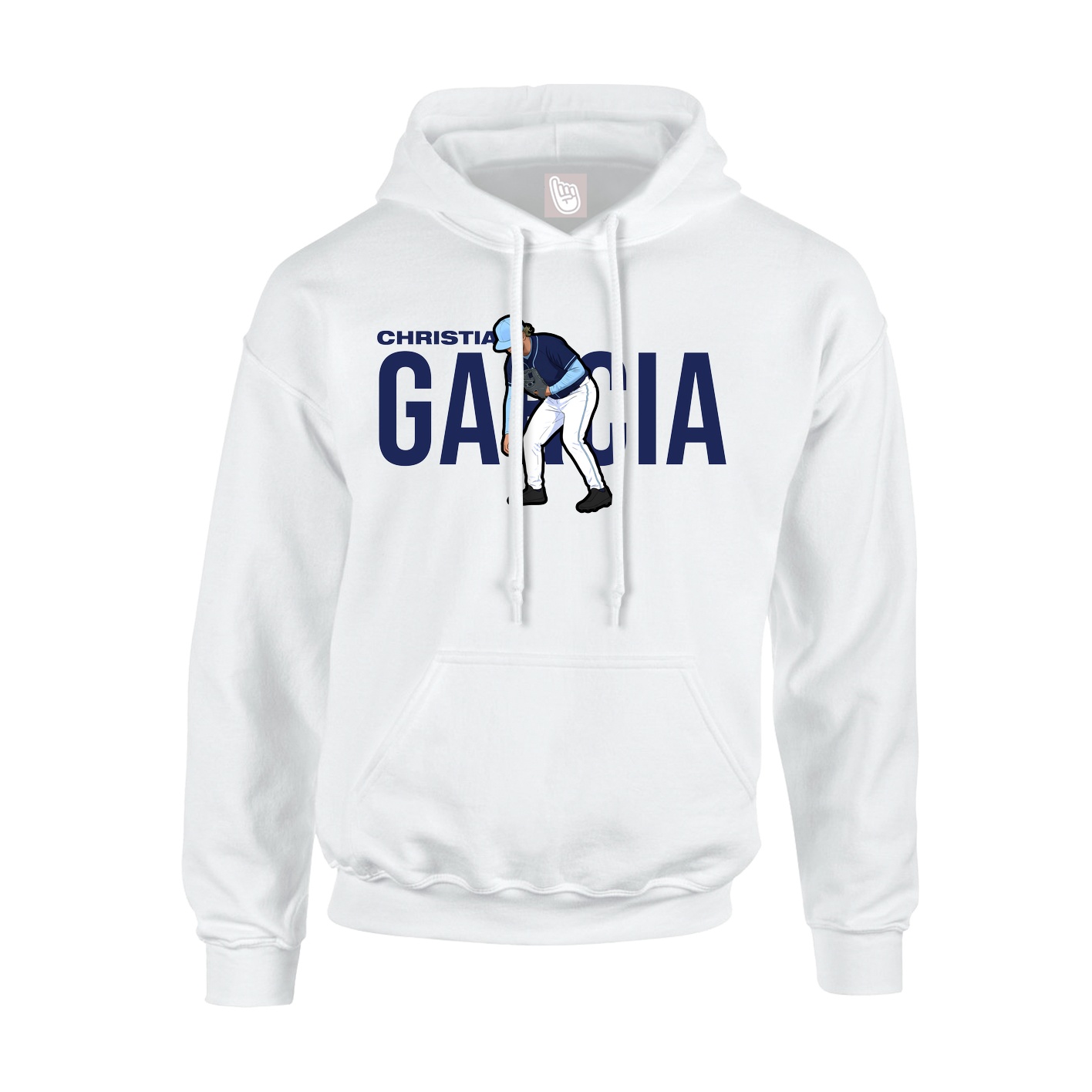 Youth Hoodie — Player Name in White