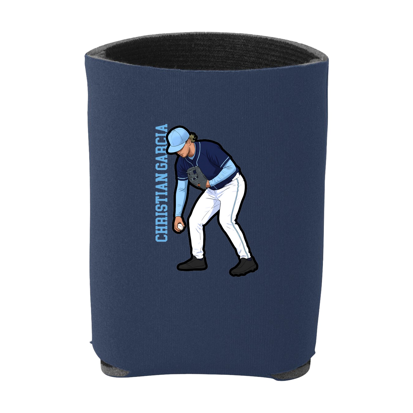 Can Holder — Name Vertical in Navy