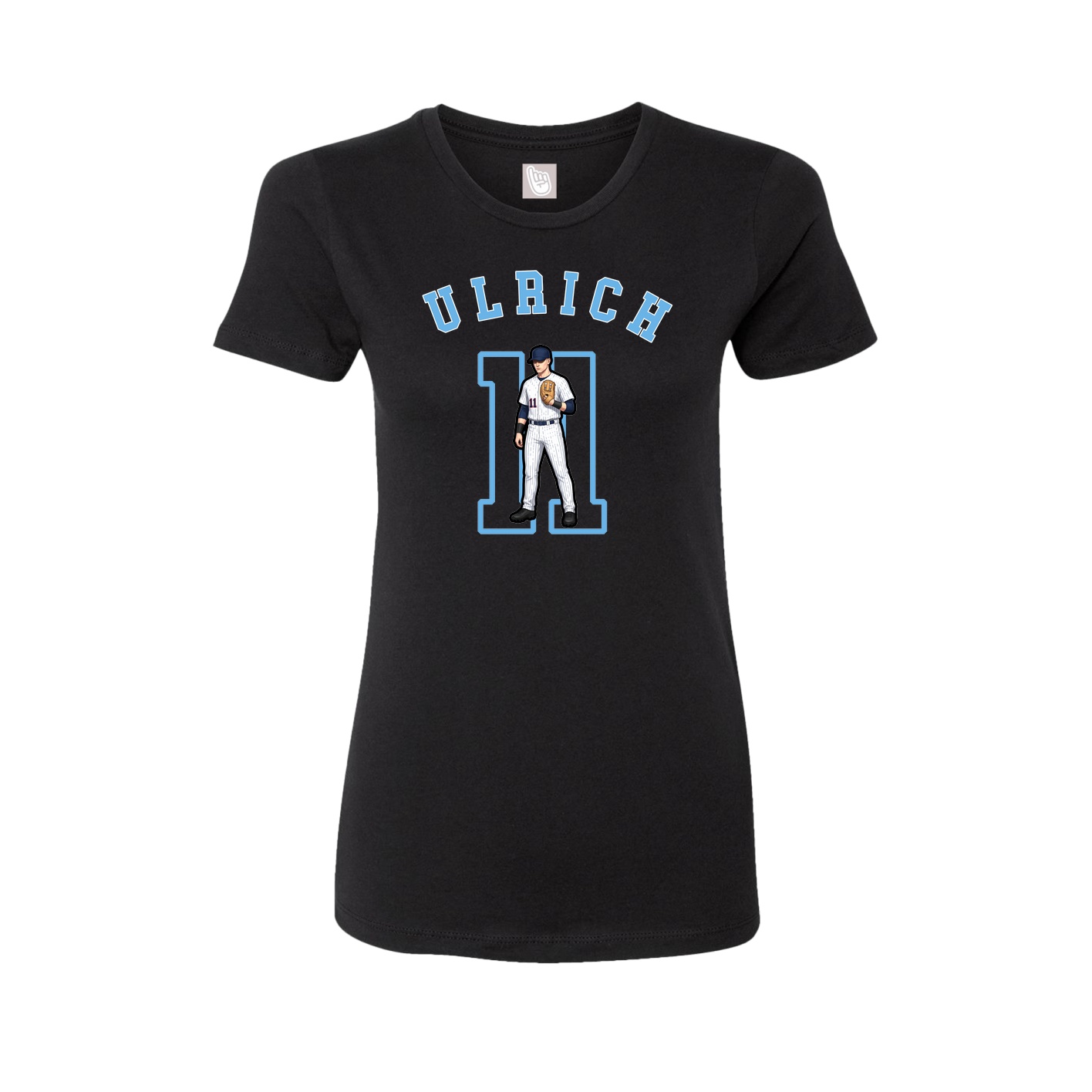 Fitted Women's Tee — Shirsey Arch in Black