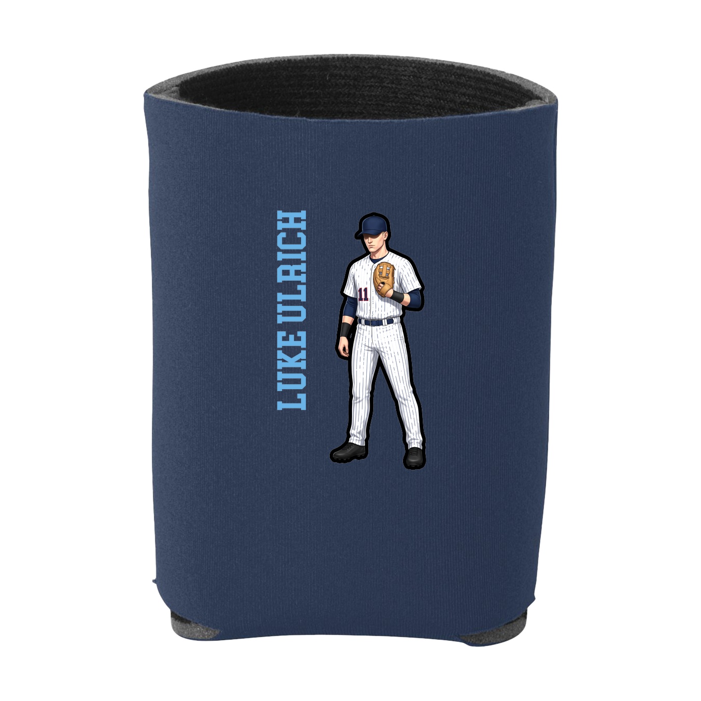 Can Holder — Name Vertical in Navy