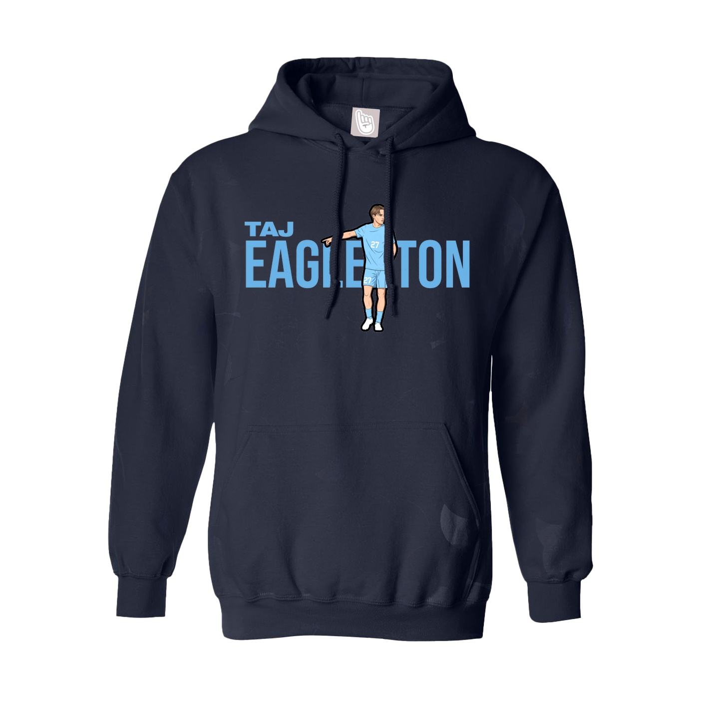 Hoodie — Player Name in Navy