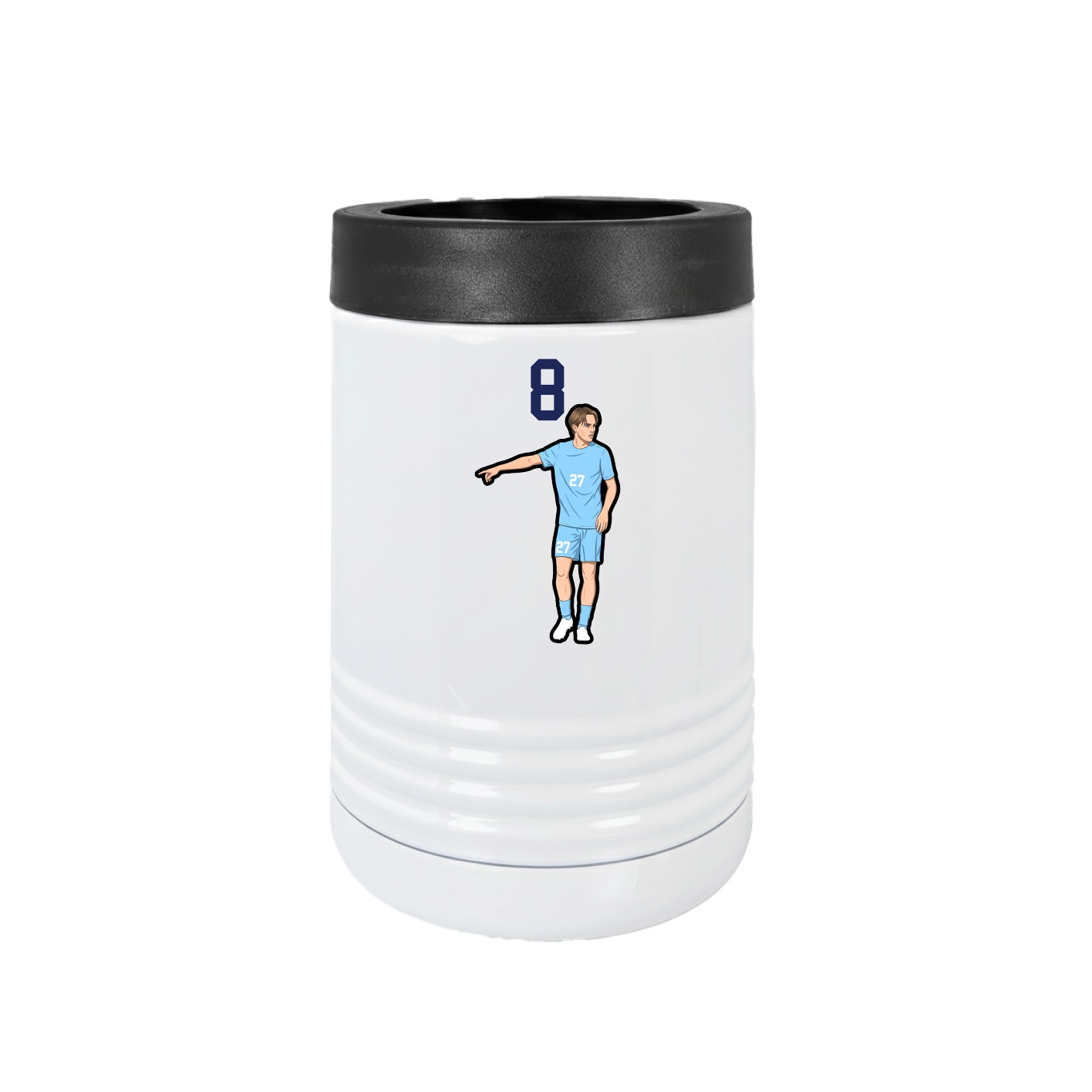 Beverage Holder — Number Top in White