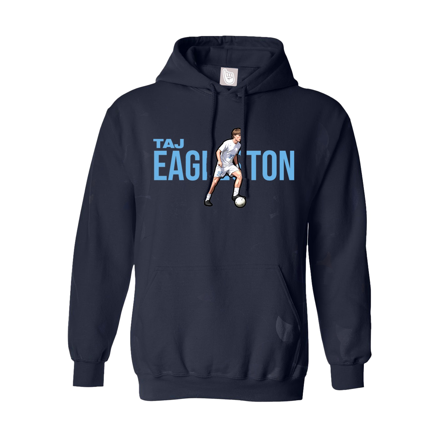 Hoodie — Player Name in Navy