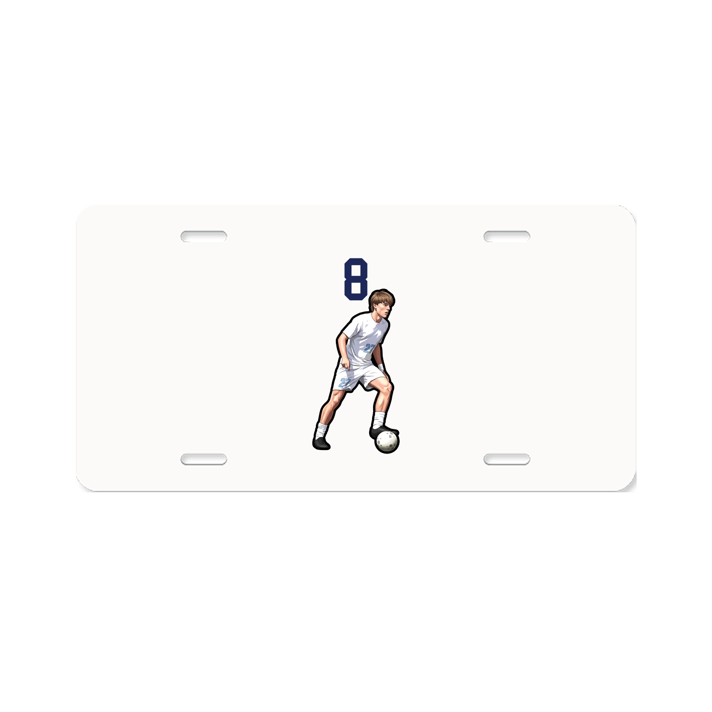 License Plate — Number Top in Classic