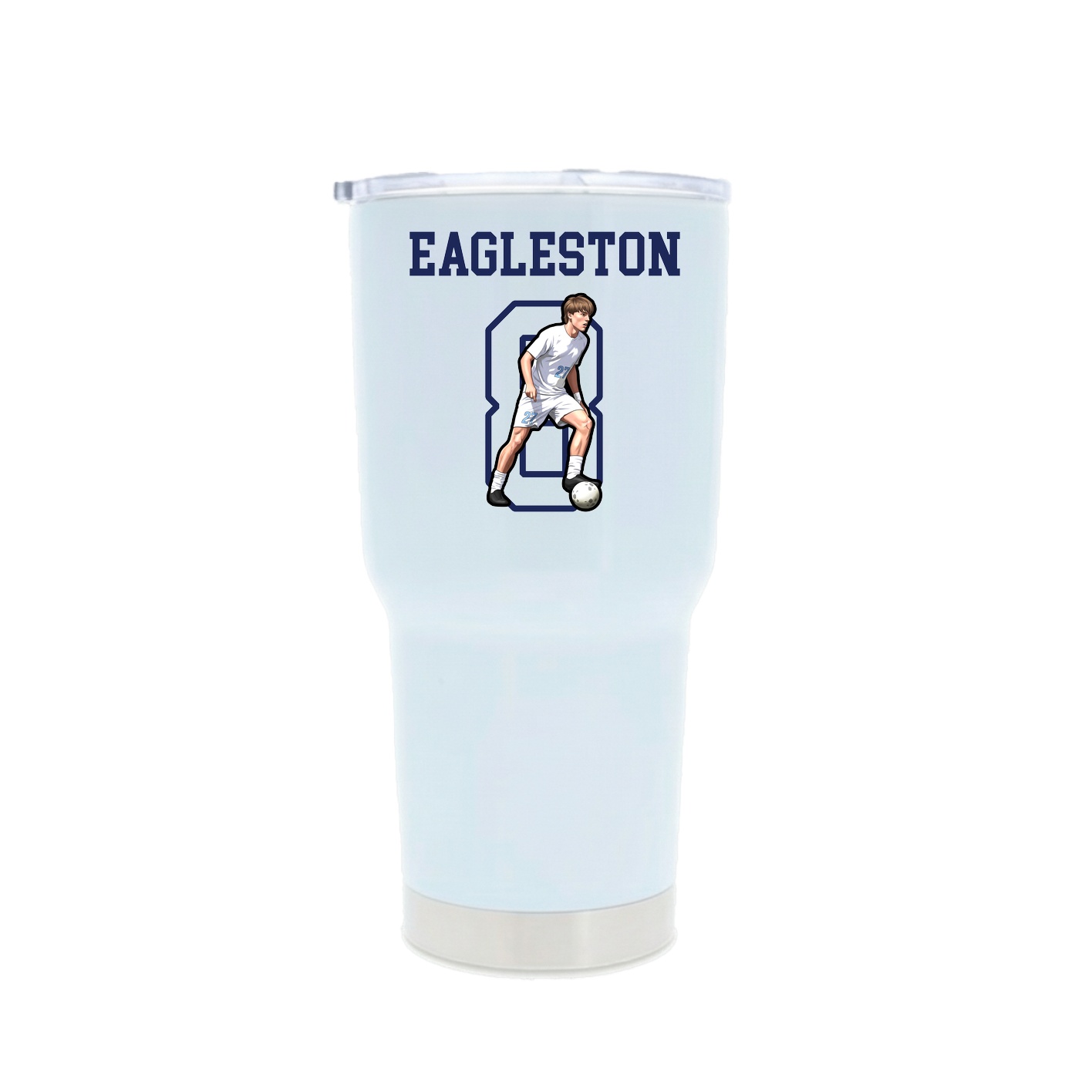 30oz Stainless Steel Tumbler — Shirsey in White