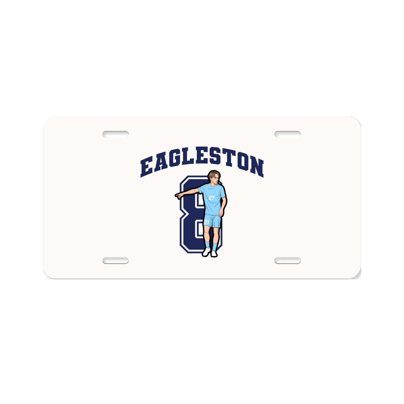 License Plate — Number in Classic