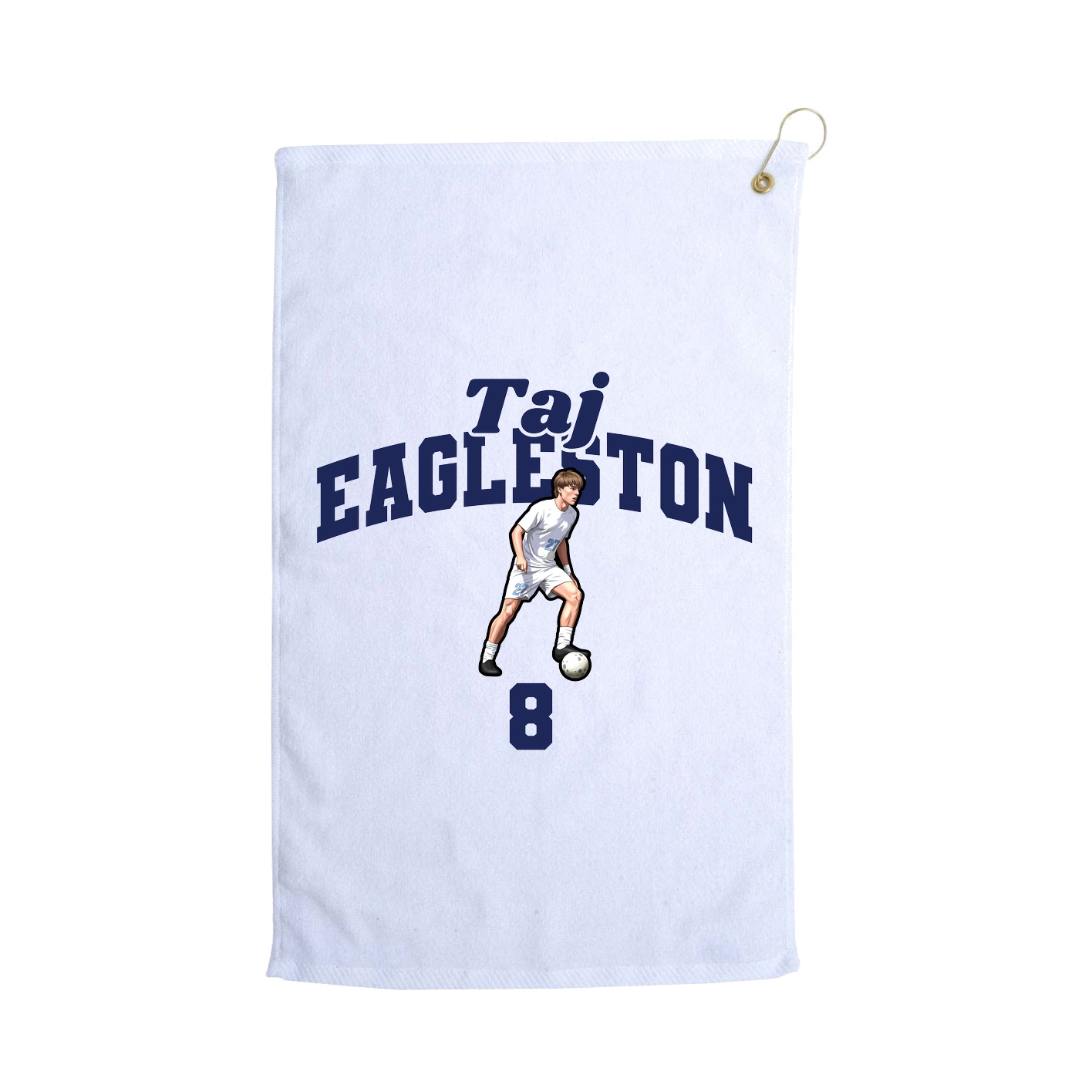 Golf Towel — Signature Arch in White