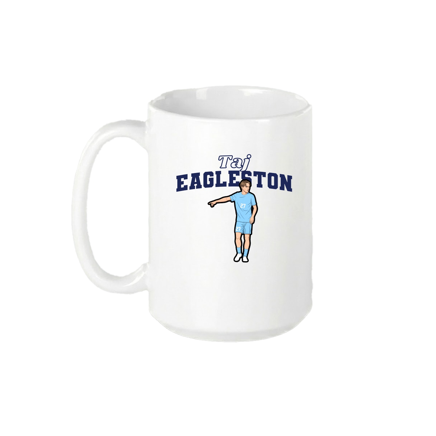 15oz Coffee Mug — Name Arch in White