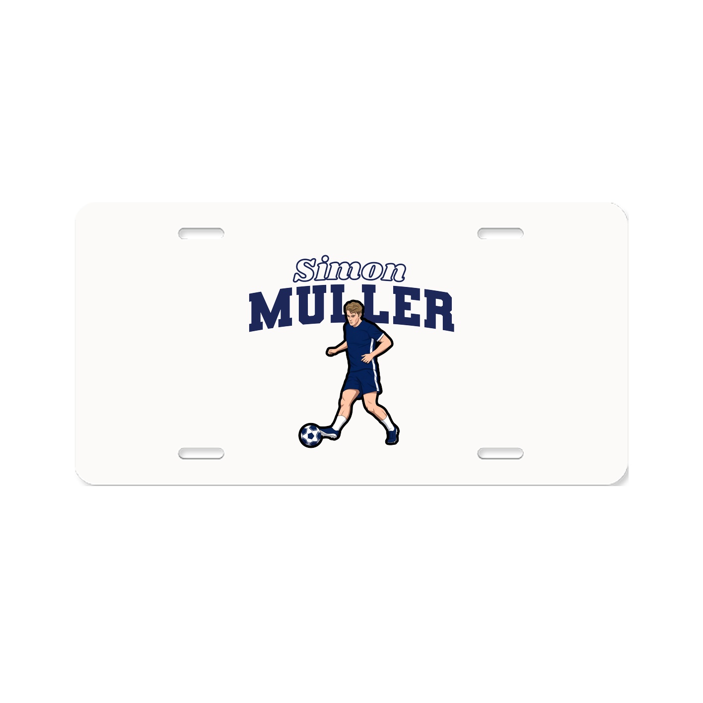 License Plate — Name Arch in Classic