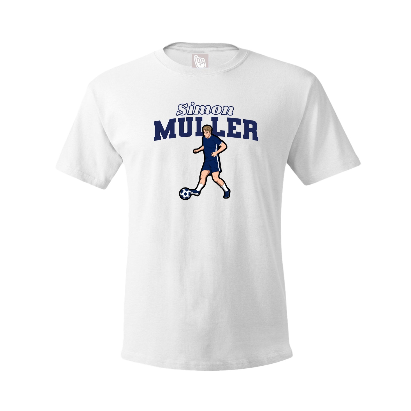Youth Tee — Name Arch in White