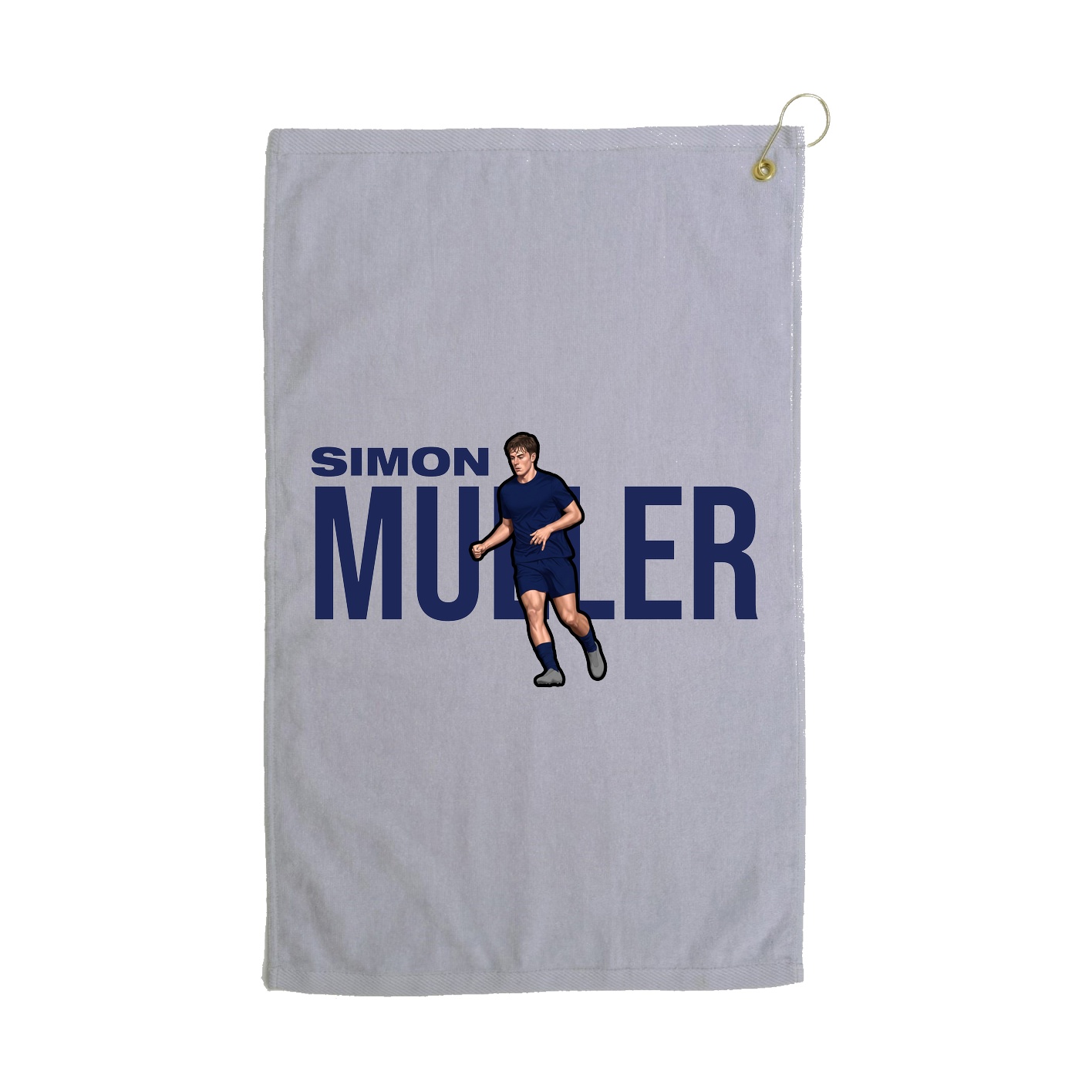 Golf Towel — Player Name in Grey