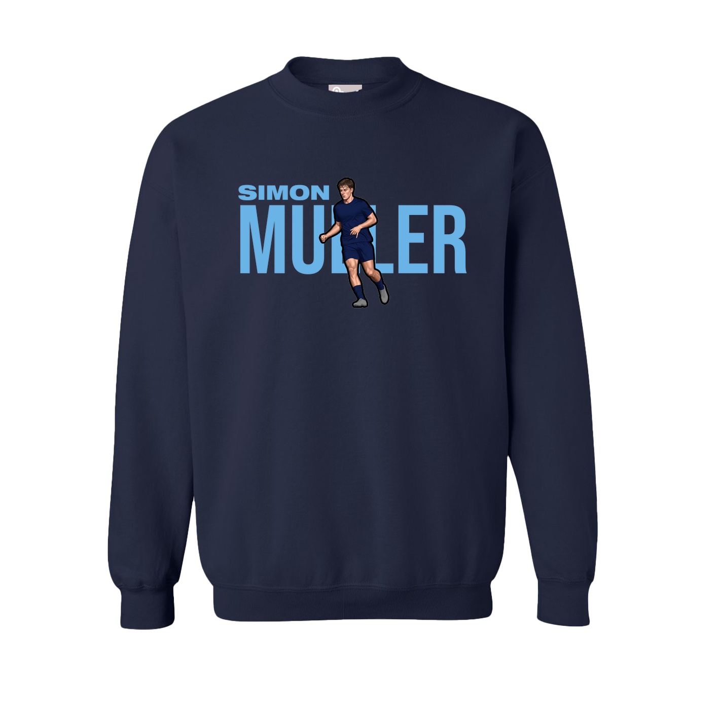 Fleece Crew — Player Name in Navy