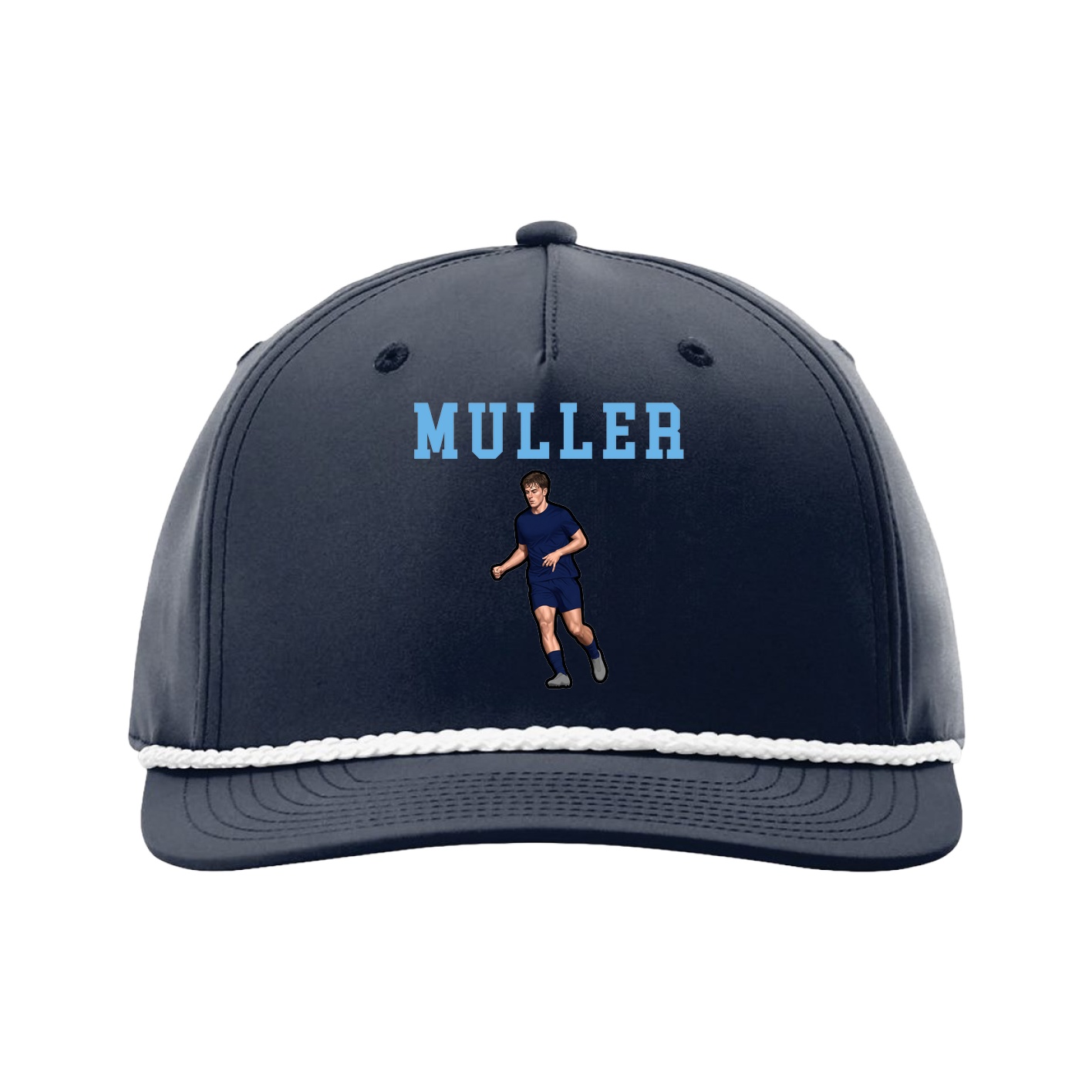 Five-Panel Classic Rope Cap — Shirsey in Navy