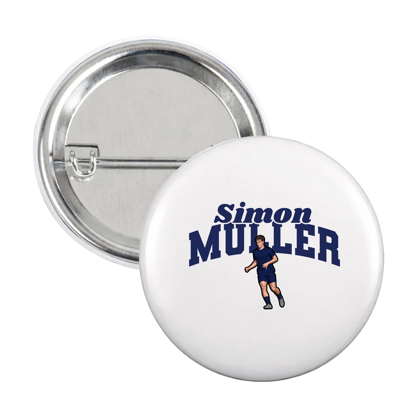 Game Day Button — Signature Arch in White