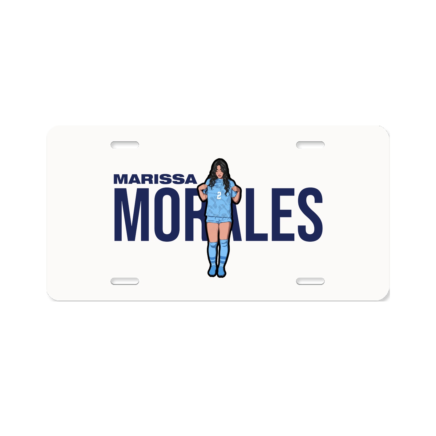 License Plate — Player Name in Classic