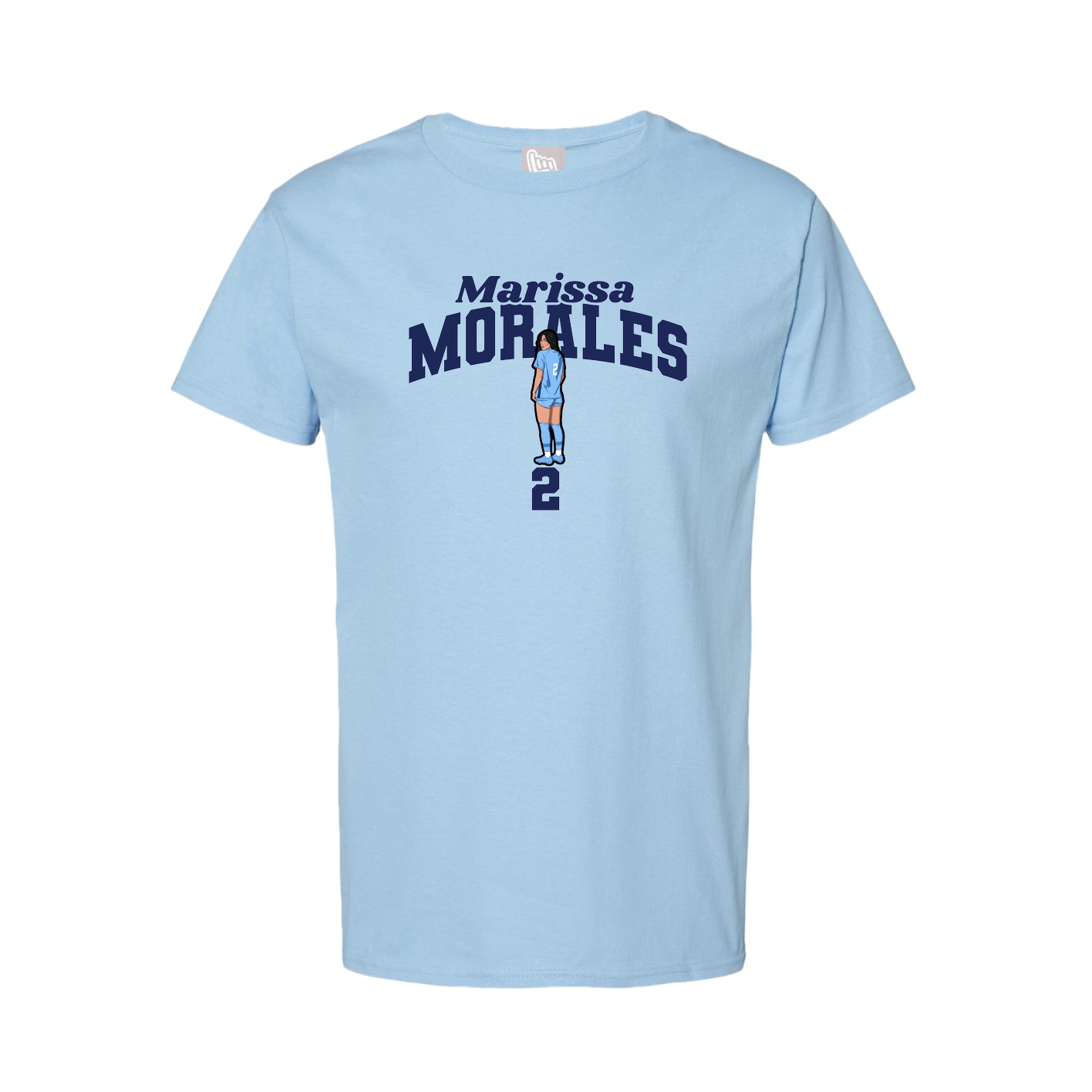 Tee — Signature Arch in Light Blue