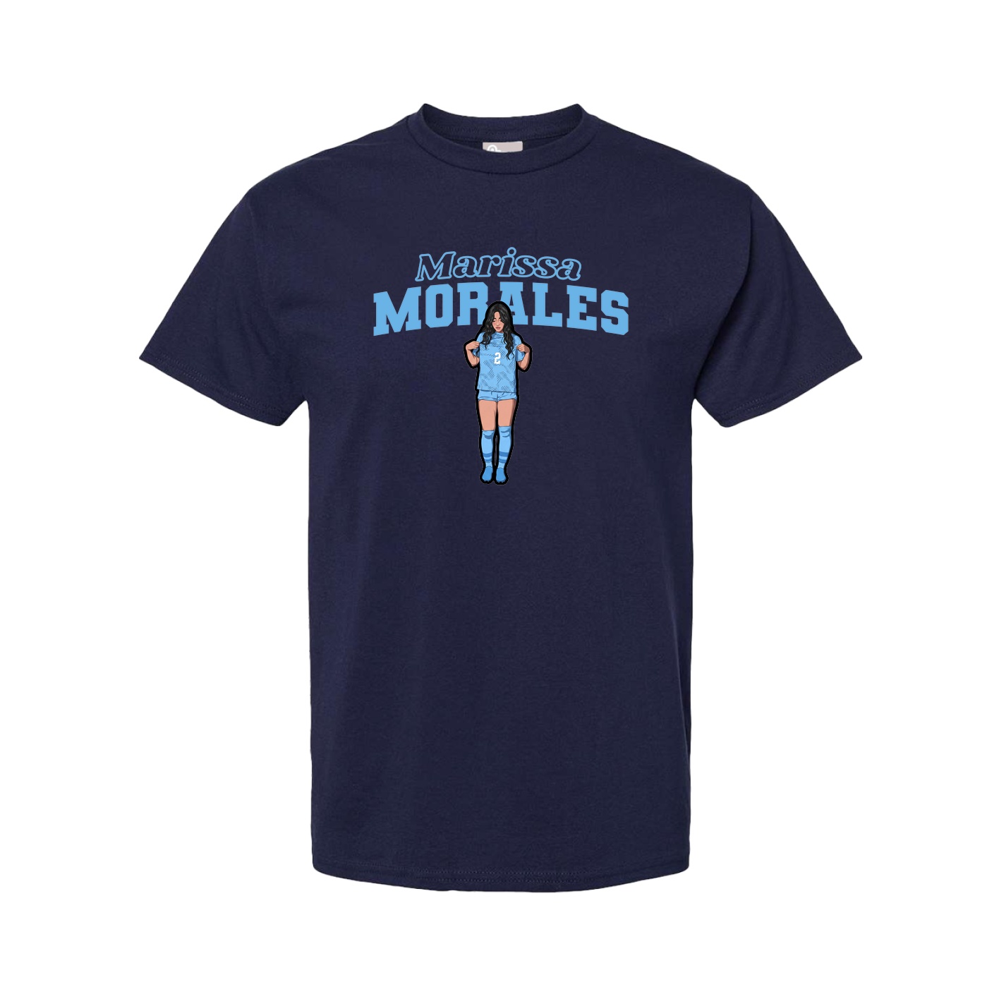 Youth Tee — Name Arch in Navy
