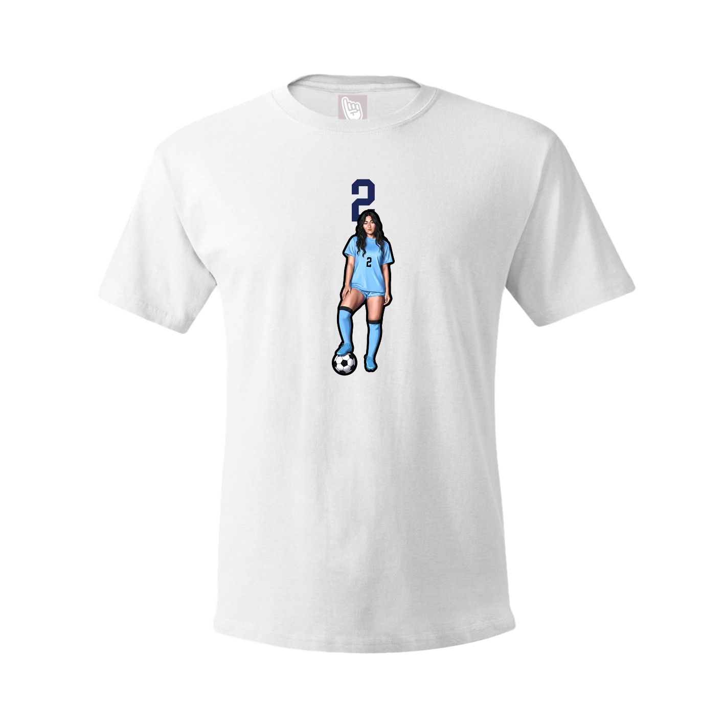 Tee — Number Top in White