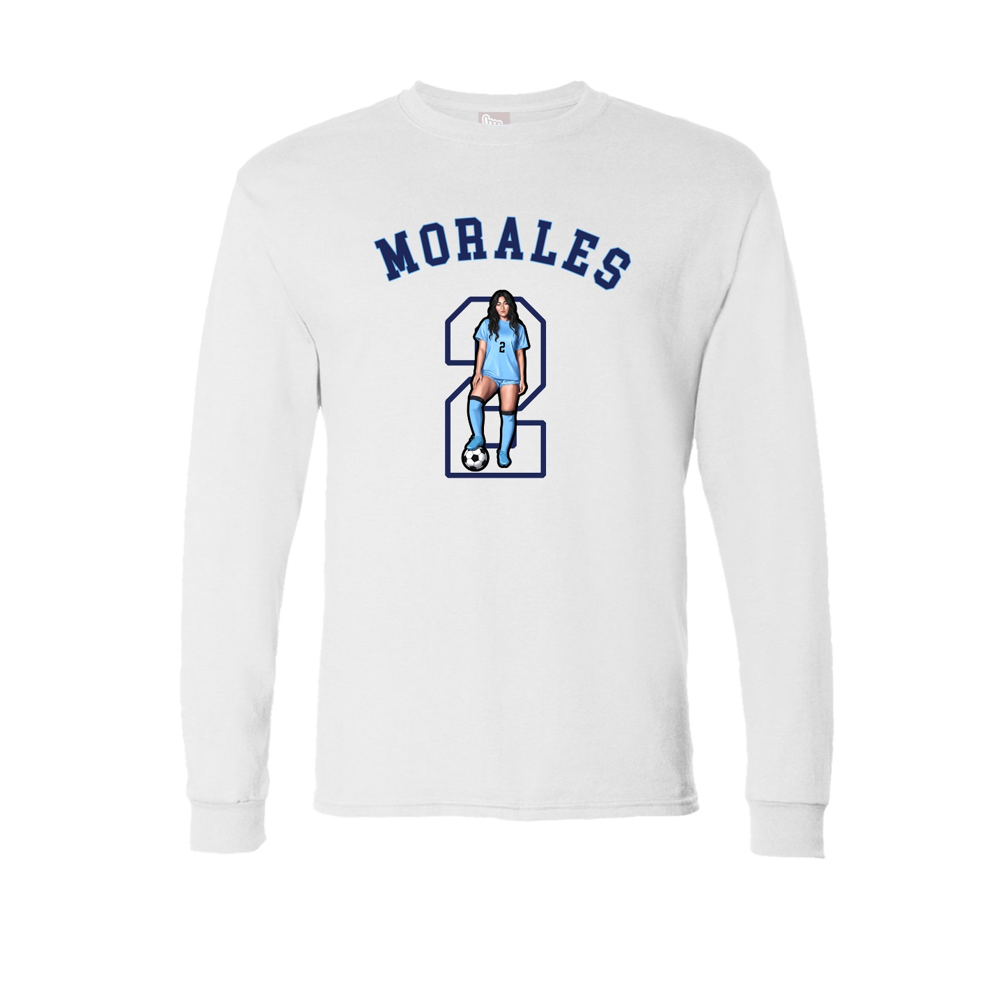 Long Sleeve Tee — Shirsey Arch in White