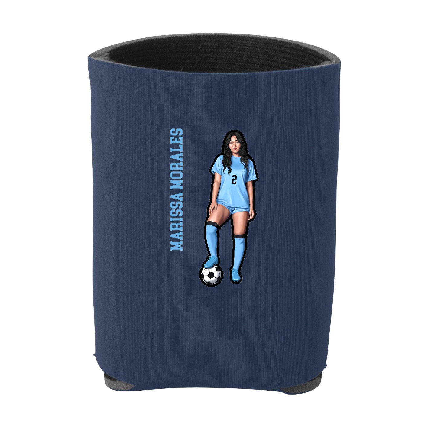 Can Holder — Name Vertical in Navy