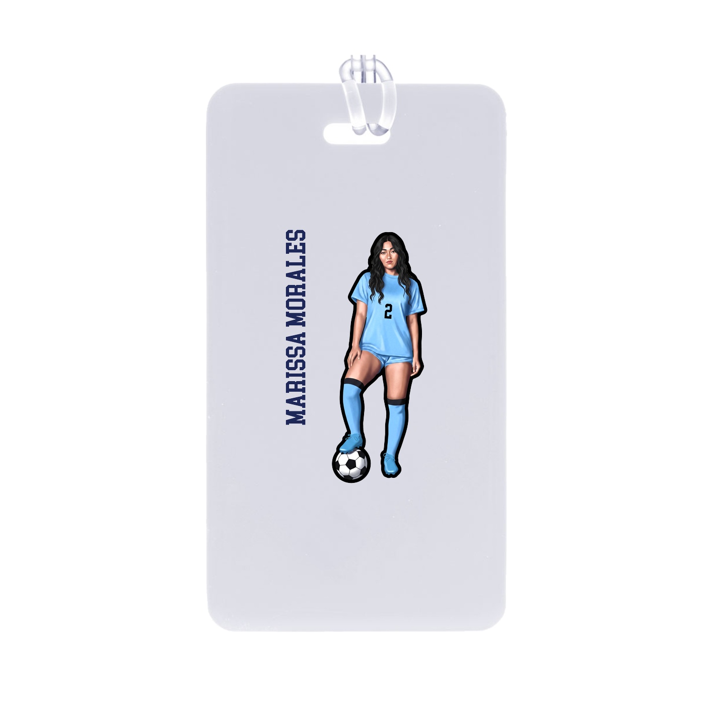 Bag Tag — Name Vertical in Classic