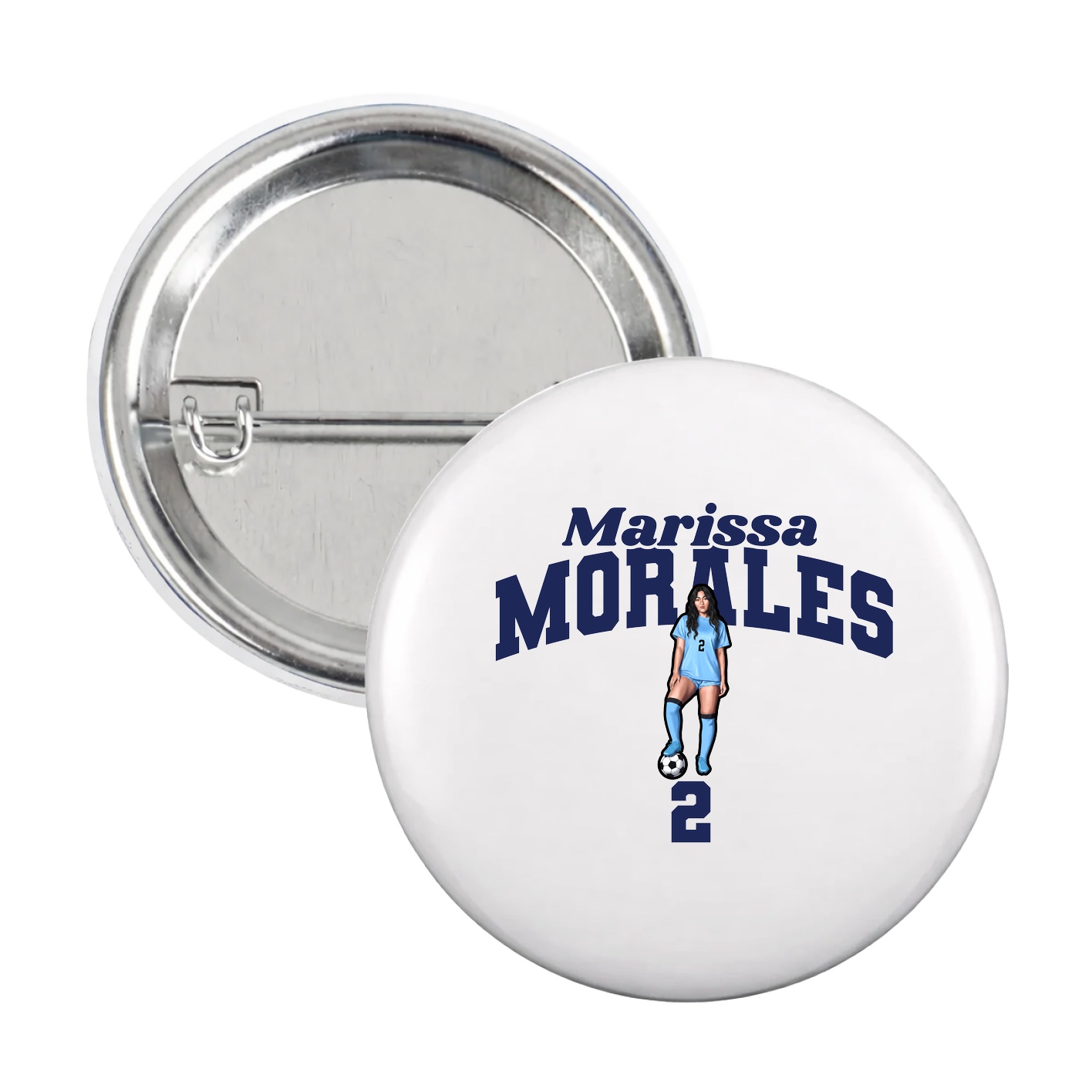 Game Day Button — Signature Arch in White