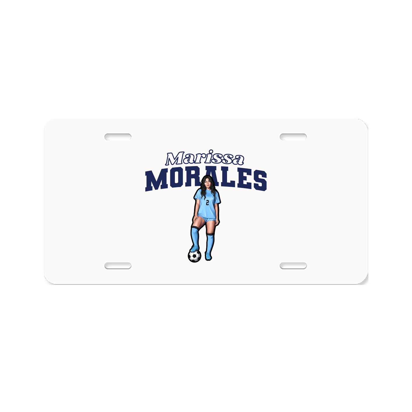 License Plate — Name Arch in Classic