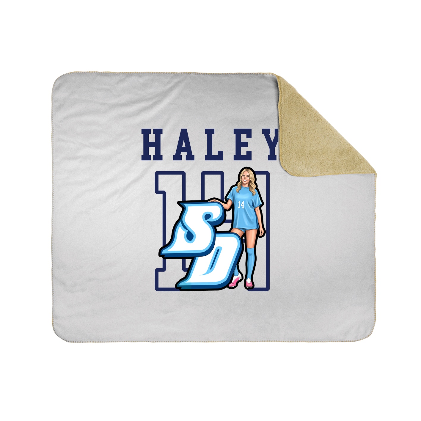 Throw Blanket — Shirsey in White