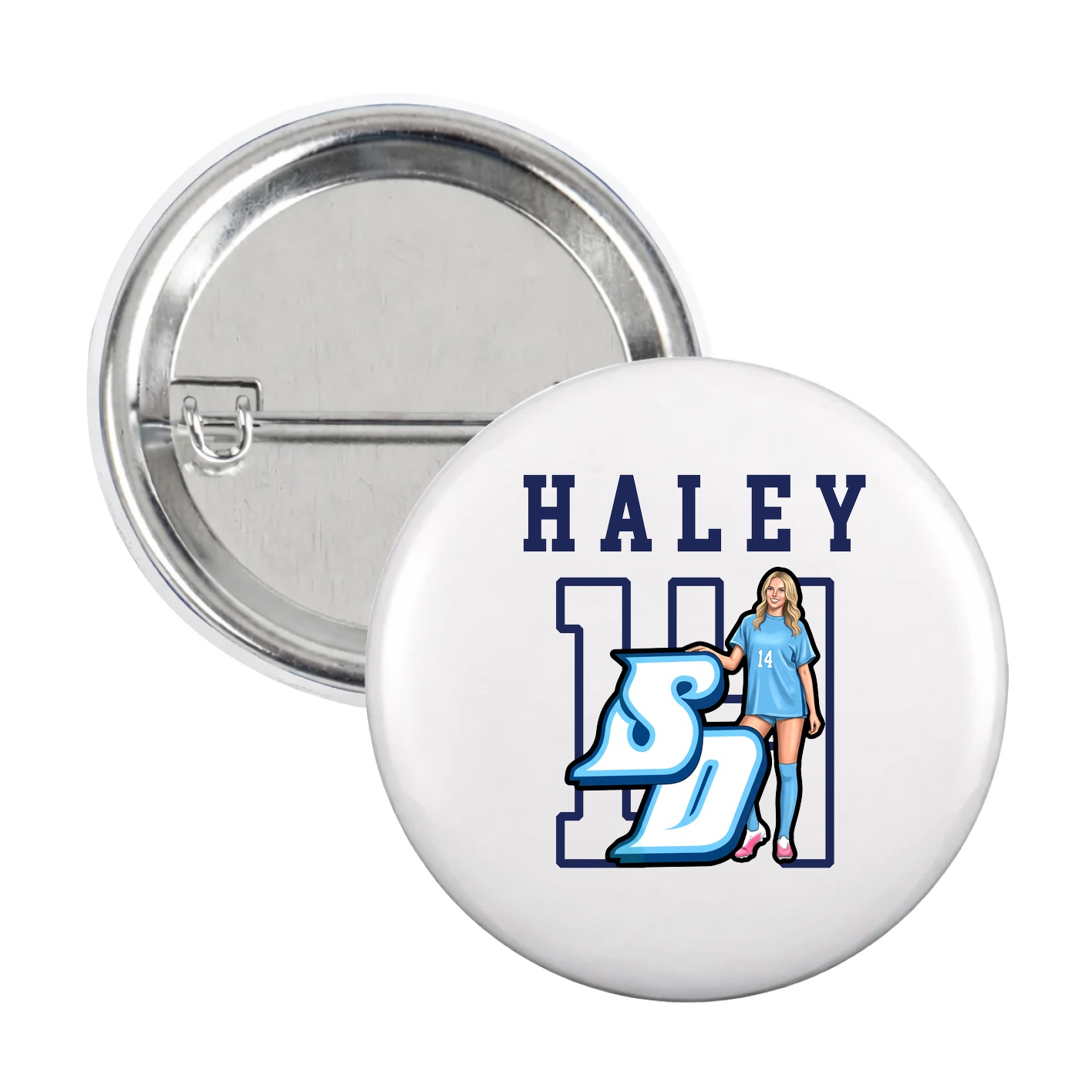 Game Day Button — Shirsey in White
