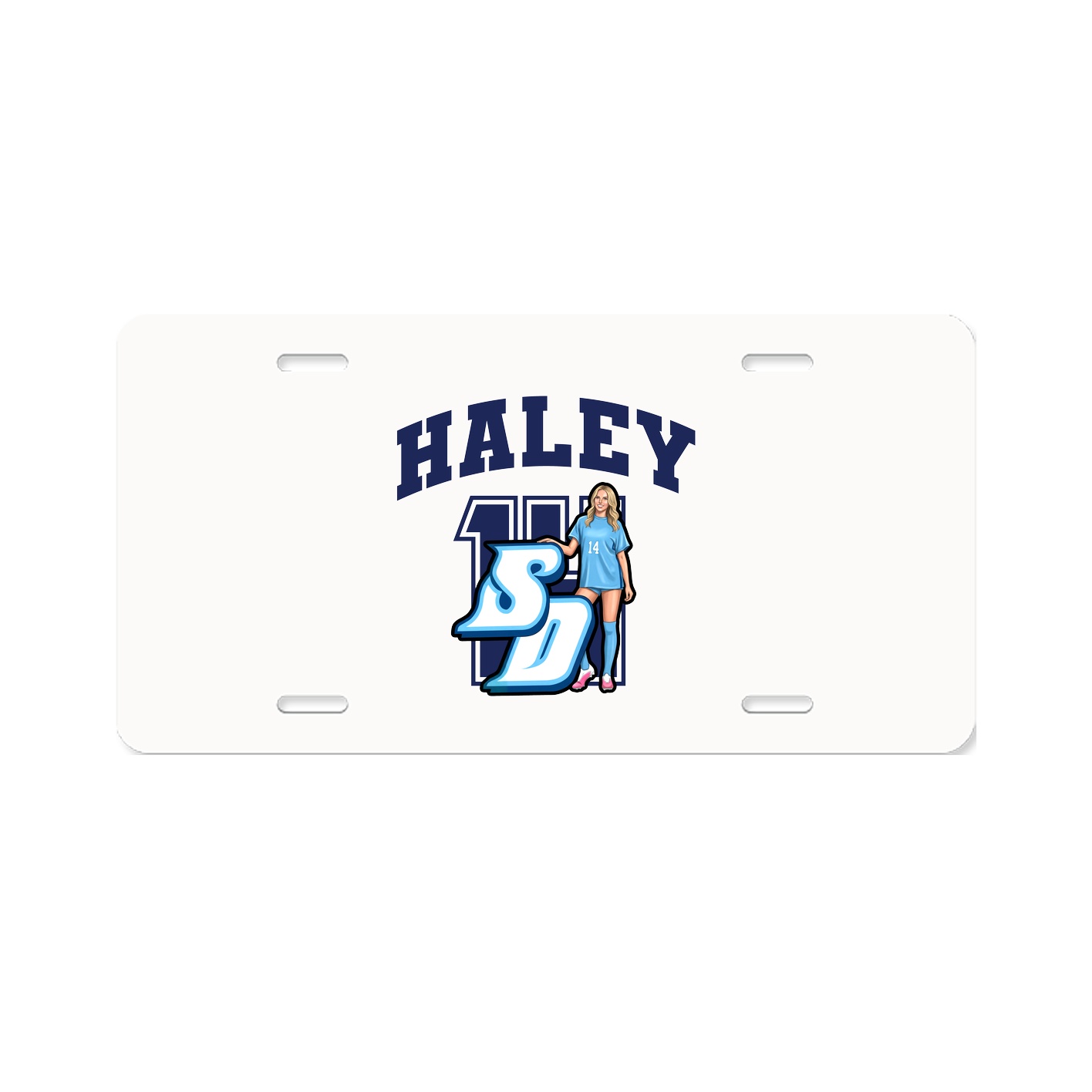 License Plate — Number in Classic