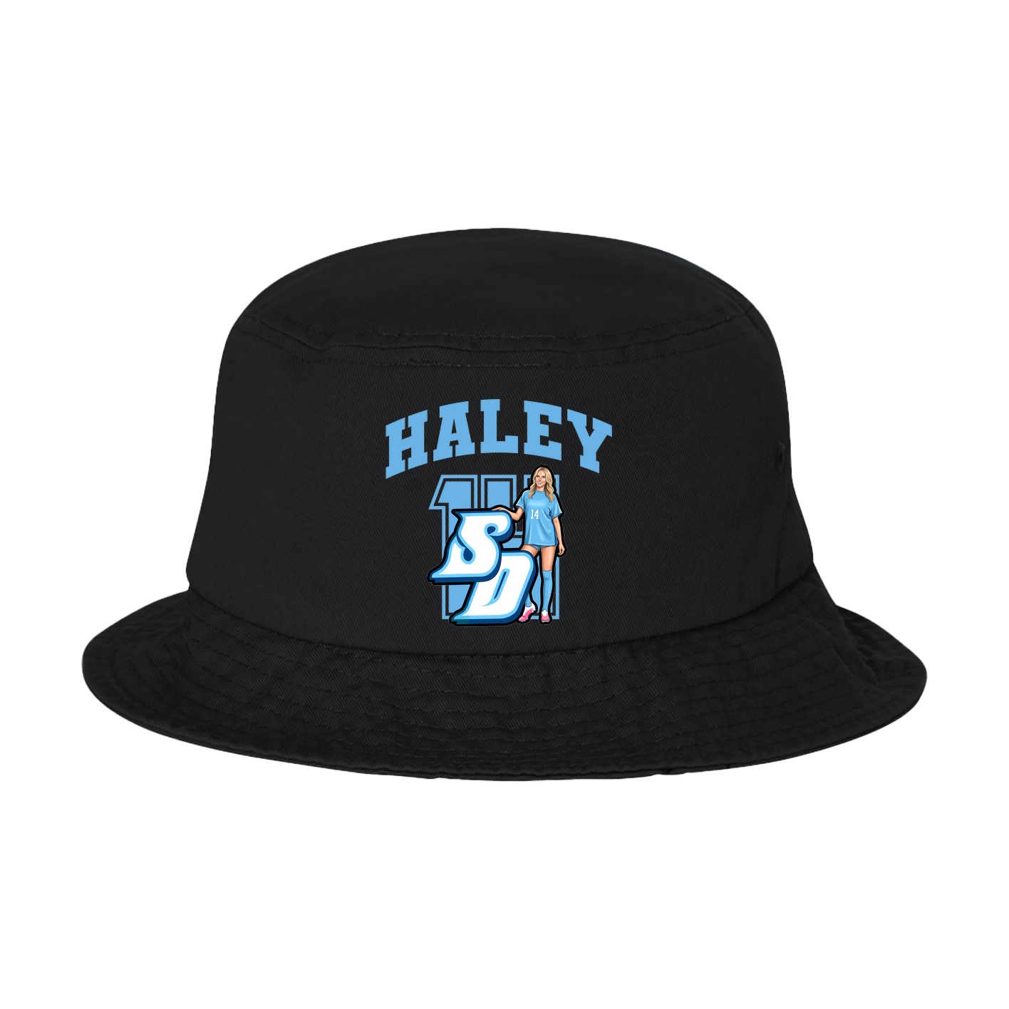 Bucket Cap — Number in Black