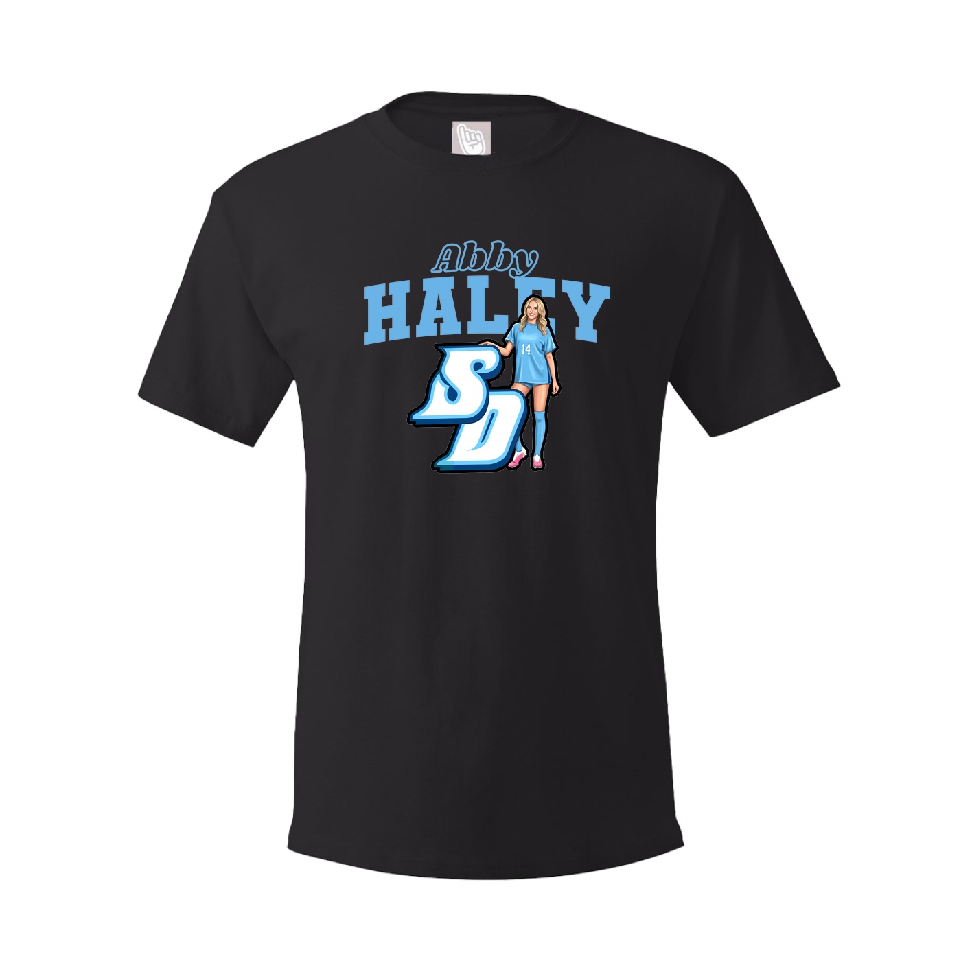 Youth Tee — Name Arch in Black