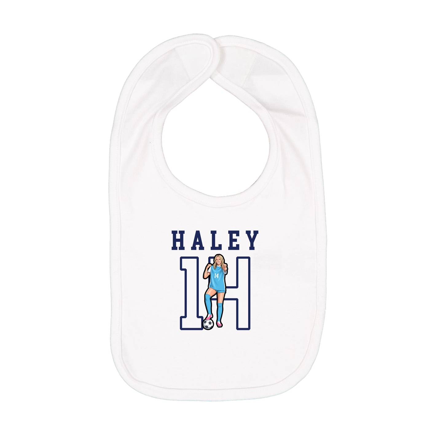 Infant Bib — Shirsey in White