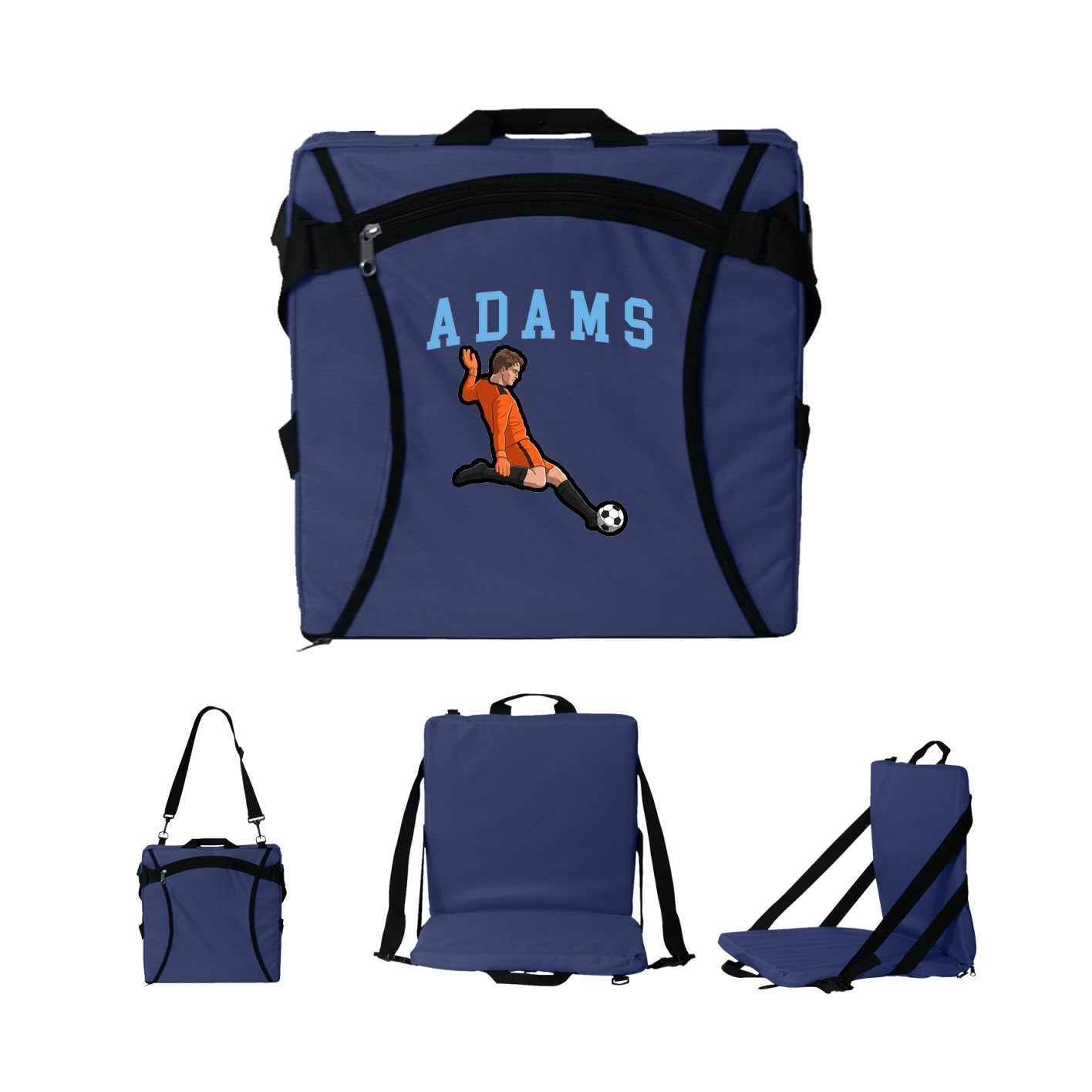 Folding Stadium Seat — Shirsey in Navy