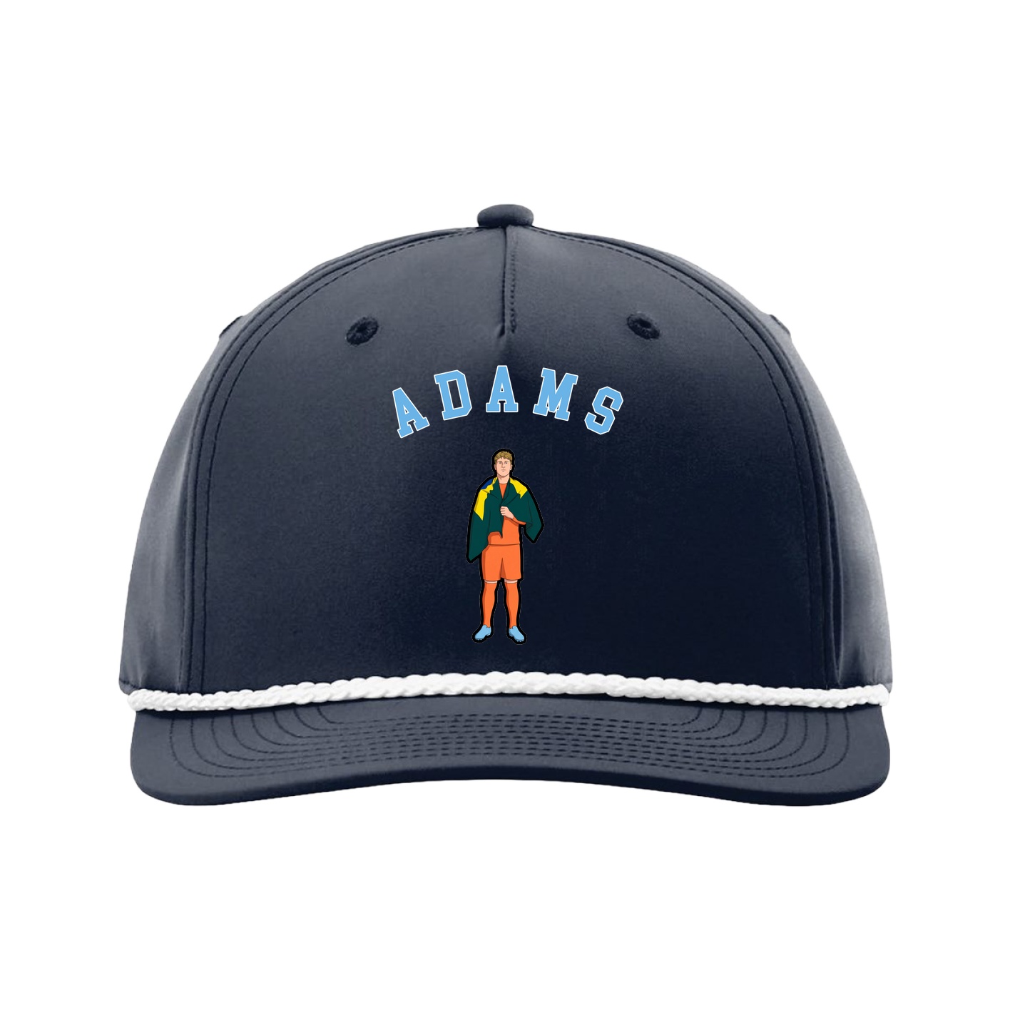 Five-Panel Classic Rope Cap — Shirsey Arch in Navy