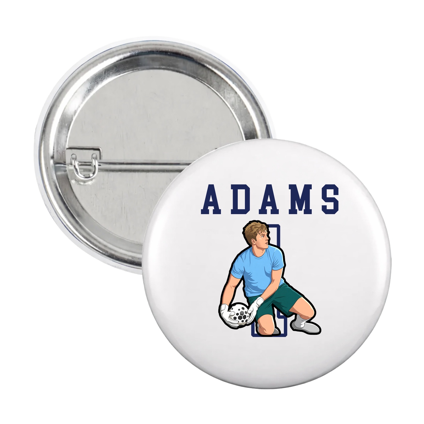 Game Day Button — Shirsey in White