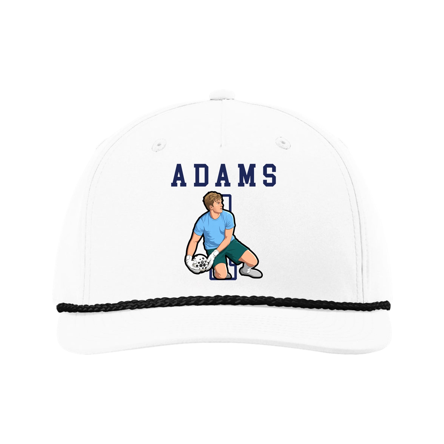 Five-Panel Classic Rope Cap — Shirsey in White