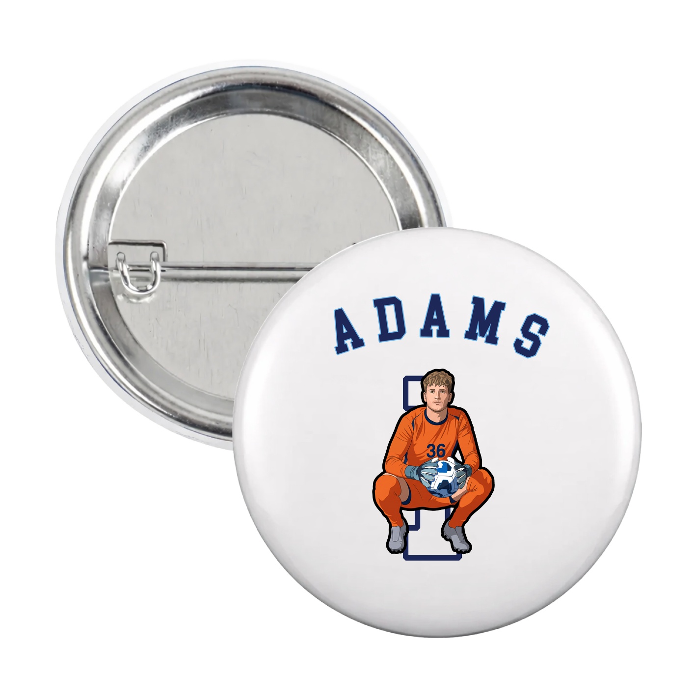Game Day Button — Shirsey Arch in White